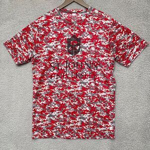 St Johns University‎ Shirt Medium Red Camouflage Athletic Red Storm College Logo